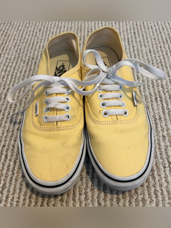 Vans Shoes - Vans Authentic Yellow Canvas Low-Top Sneaker - women 8 / men 6.5